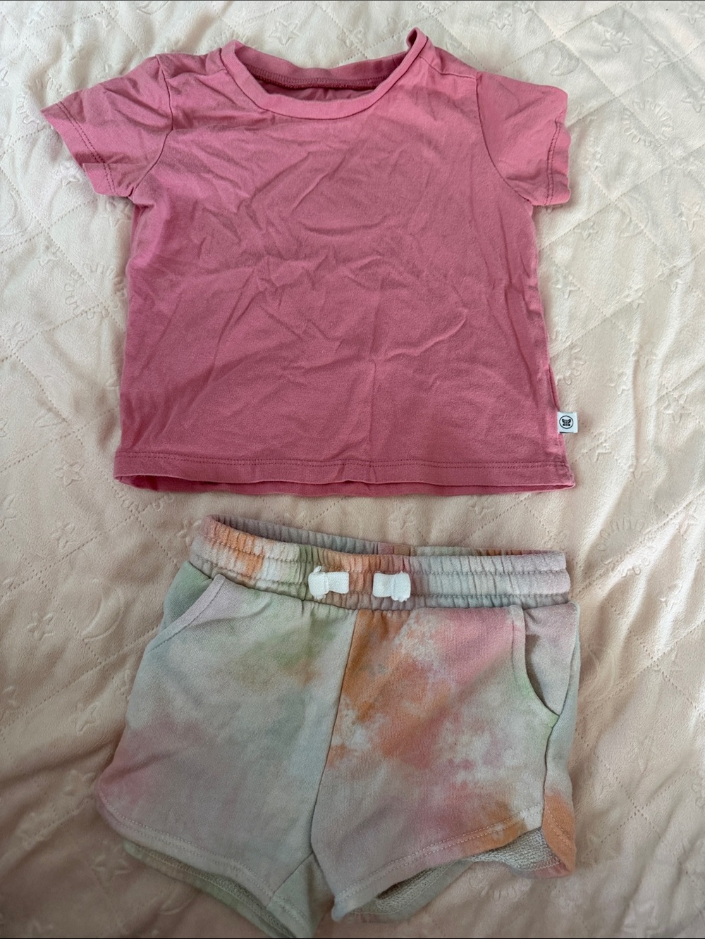Girls' Pastel Pink & Lavender Mix N Match Tee Set - Brand 12-18months - Picture 4 of 11